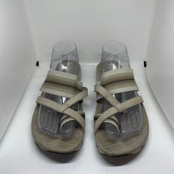 Merrell‎ Zinnia Aluminum Silver Lining Sandal Thong Flip Flop Slip On Women’s 9 - Picture 1 of 9